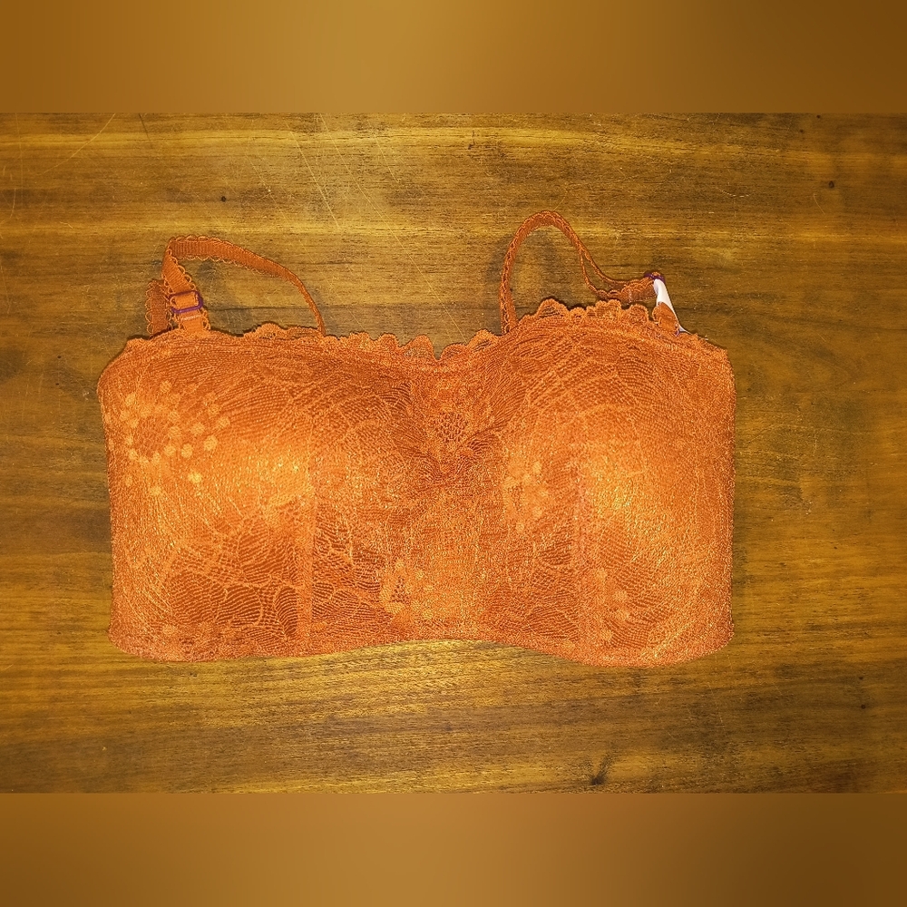 Victoria's Secret Rust Lace Bra